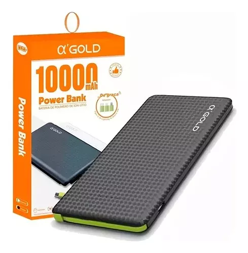 Bateria Portátil Gold 10.000mAh