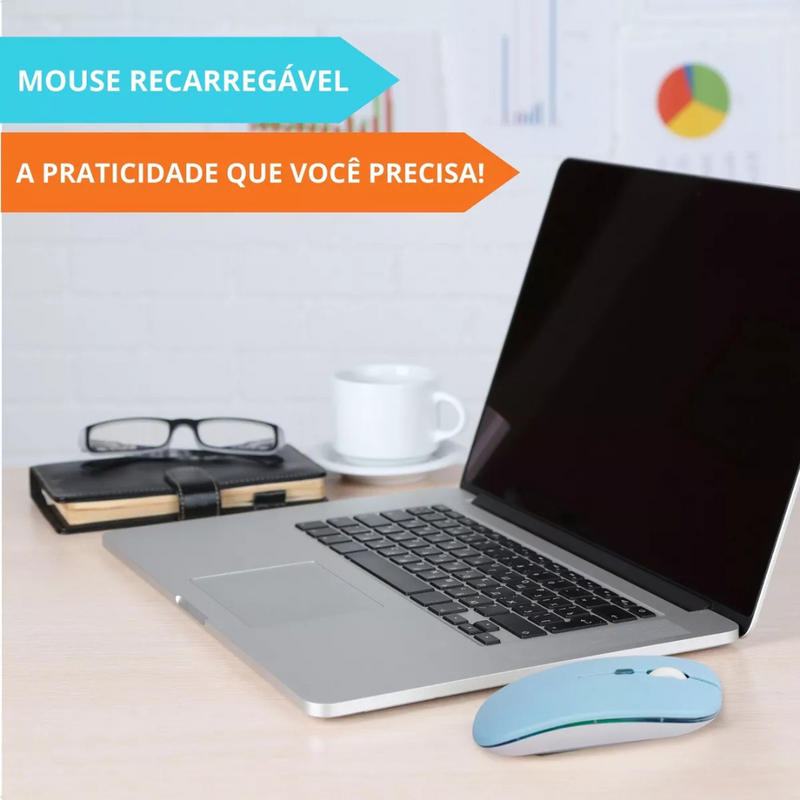 Mouse sem Fio Bluetooth