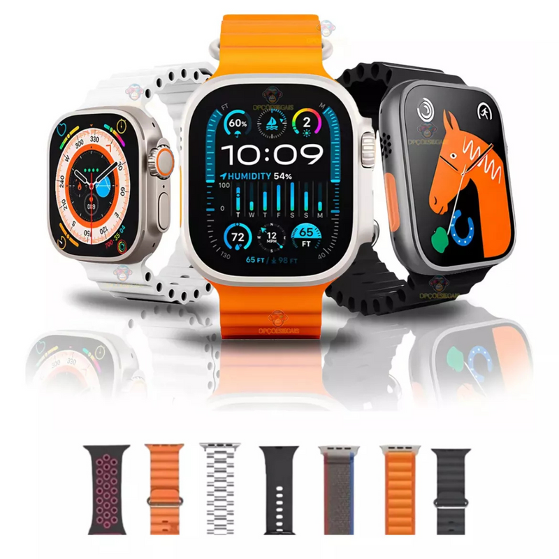 Smartwatch Ultra 9 com 7 Pulseiras