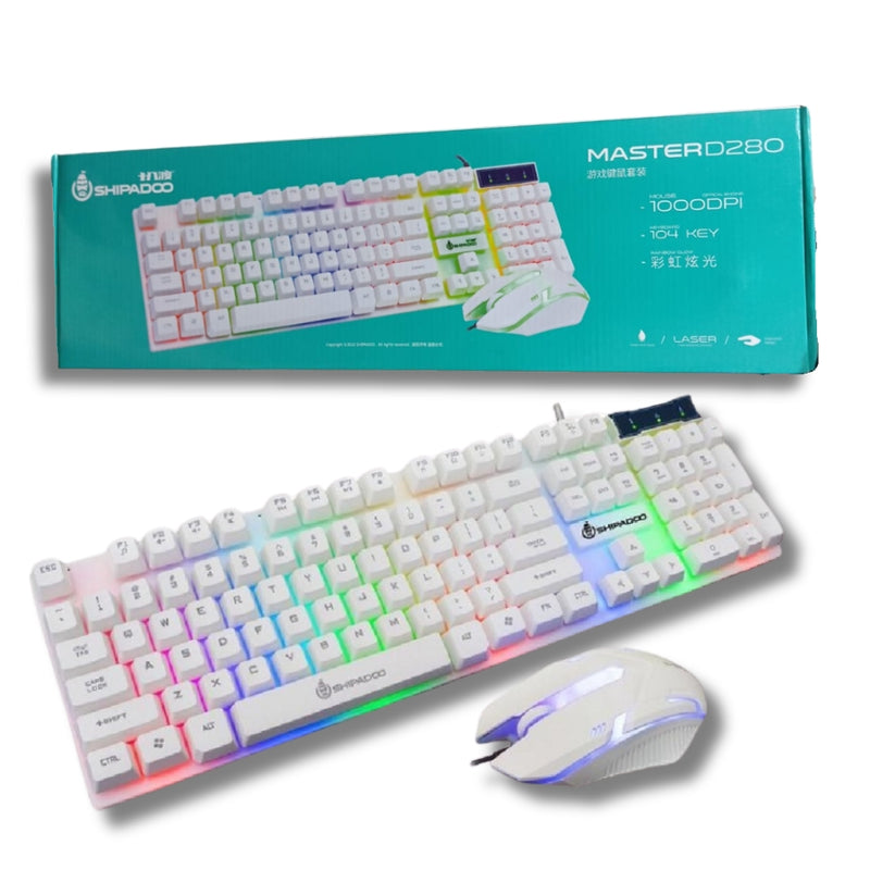 Teclado + Mouse LED RGB