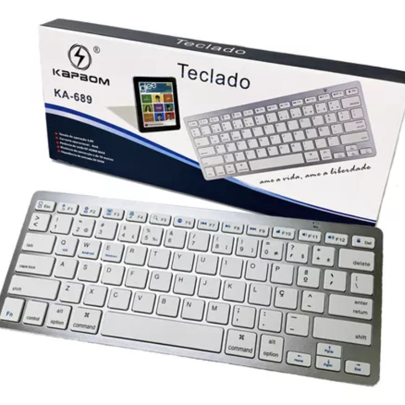 Teclado Bluetooth Sem Fio