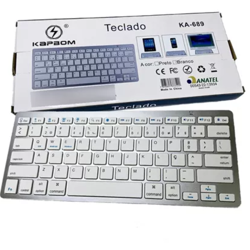 Teclado Bluetooth Sem Fio