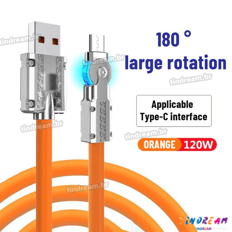 Cabo Carregador 120w 6A tipo C